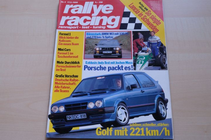 Deckblatt Rallye Racing (04/1988)